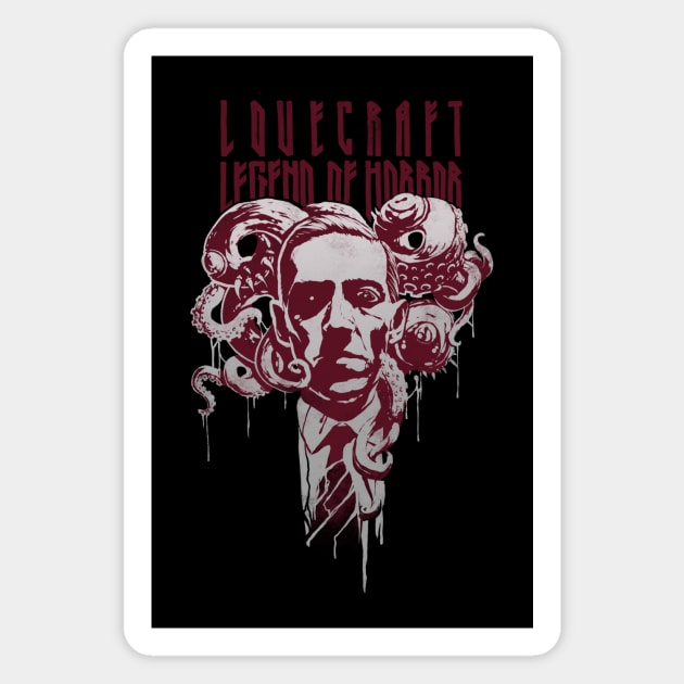 Lovecraft Legend of Horror Magnet by Kotolevskiy